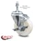 Service Caster 4 Inch Nylon Wheel Swivel 10mm Threaded Stem Caster with Brake SCC SCC-TS20S414-NYS-TLB-M1015 - alternate 1